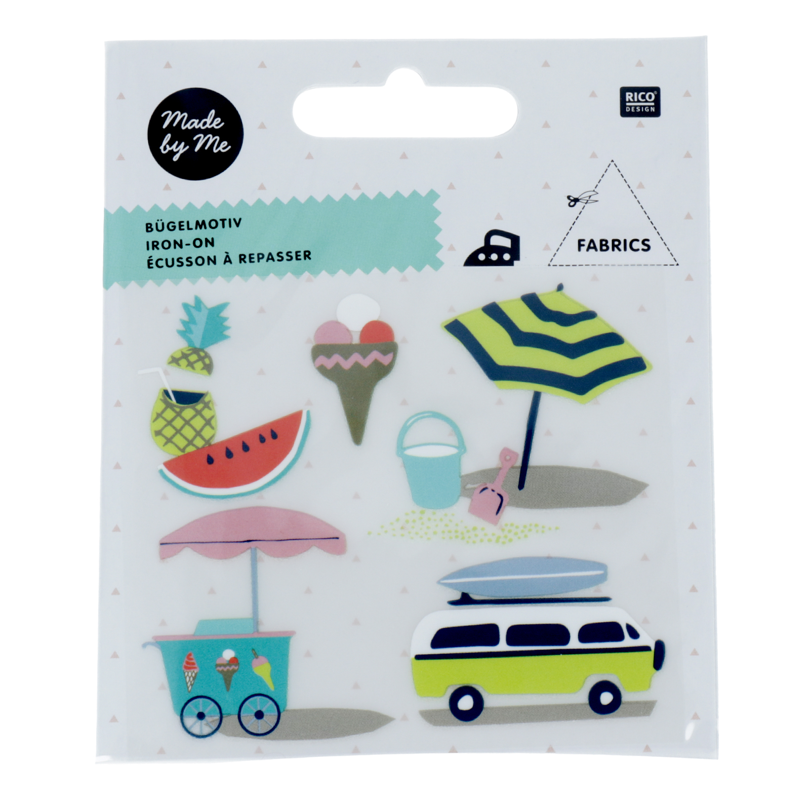 iron-on iridiscent summer 5pc | 1pc