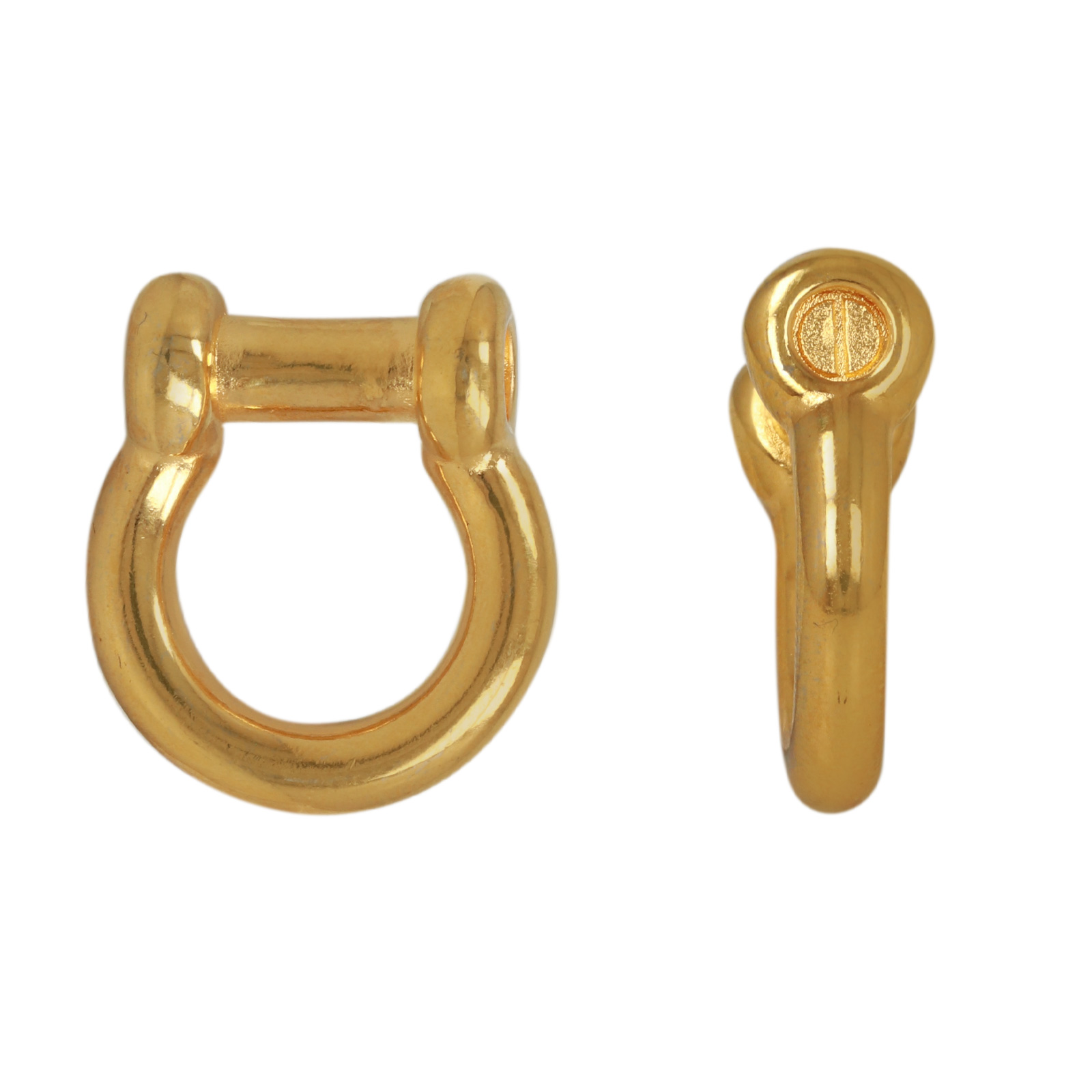 gold plated charms bail 20x17mm | 1pc