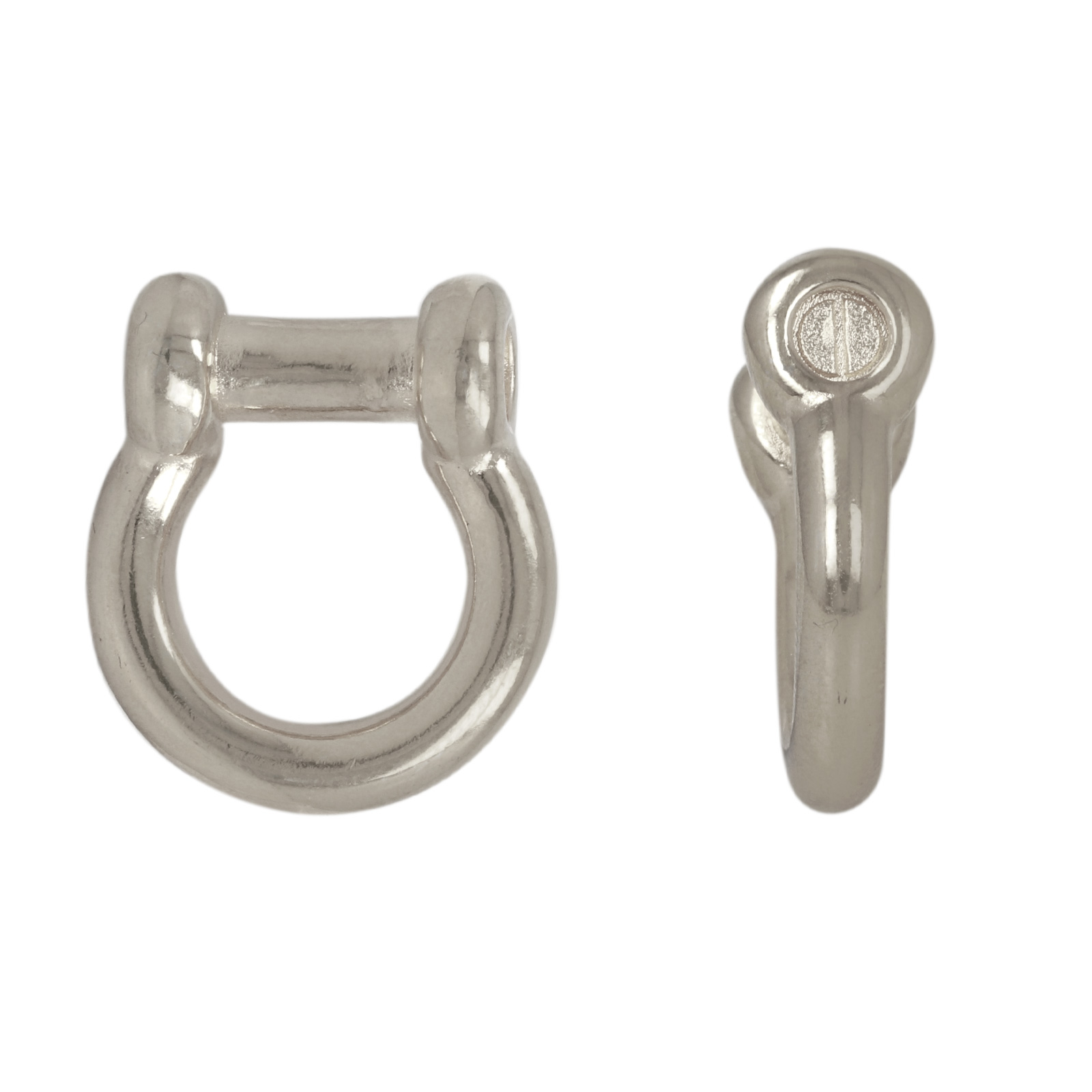 antique silver plated charms bail 20x17mm | 1pc
