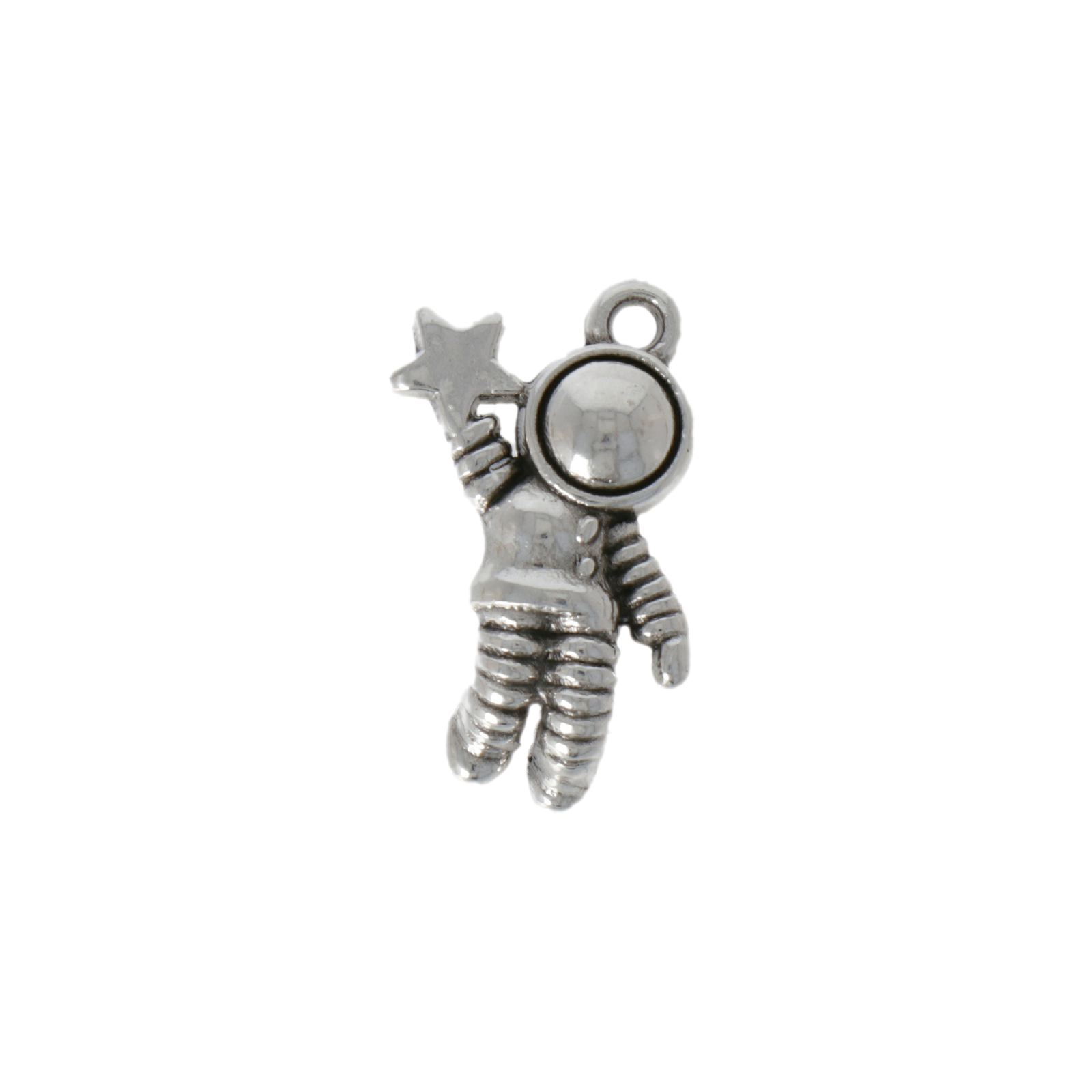antique silver plated rainbow charm 18x15mm | 2pc
