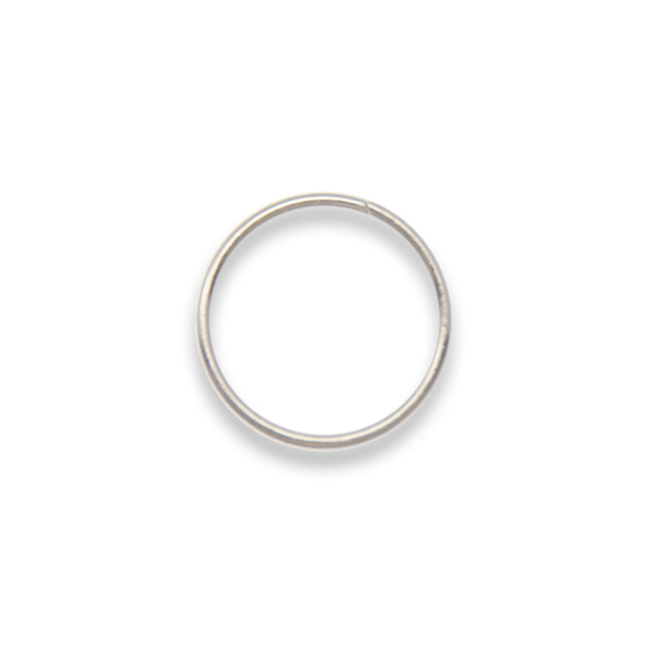 rhodium silver plated split ring 6mm | 144pc
