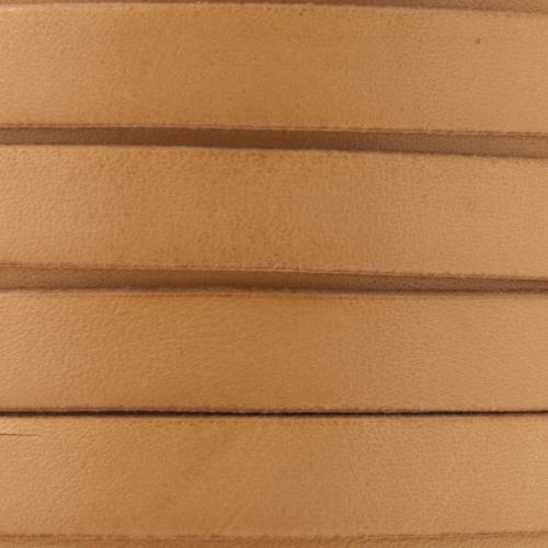 natural matte flat lesther cord 10mm | 20cm