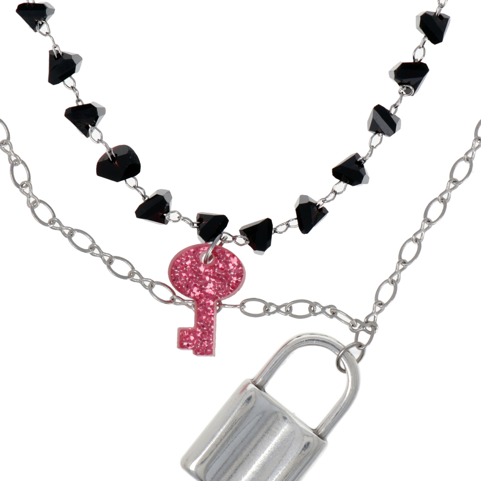 kit necklace heartlock - technique basic - start jewelry kit | 1 kit
