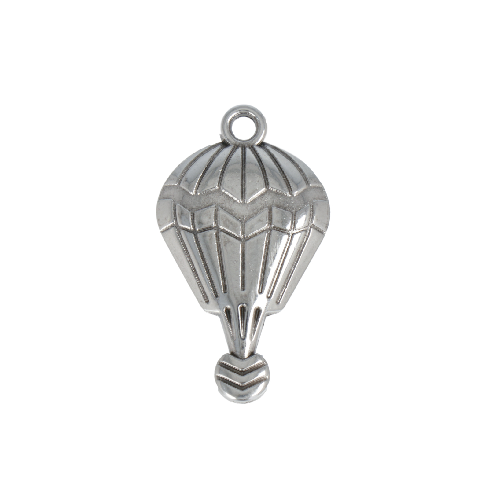 antique silver plated air ballon pendant 25x17mm | 1pc