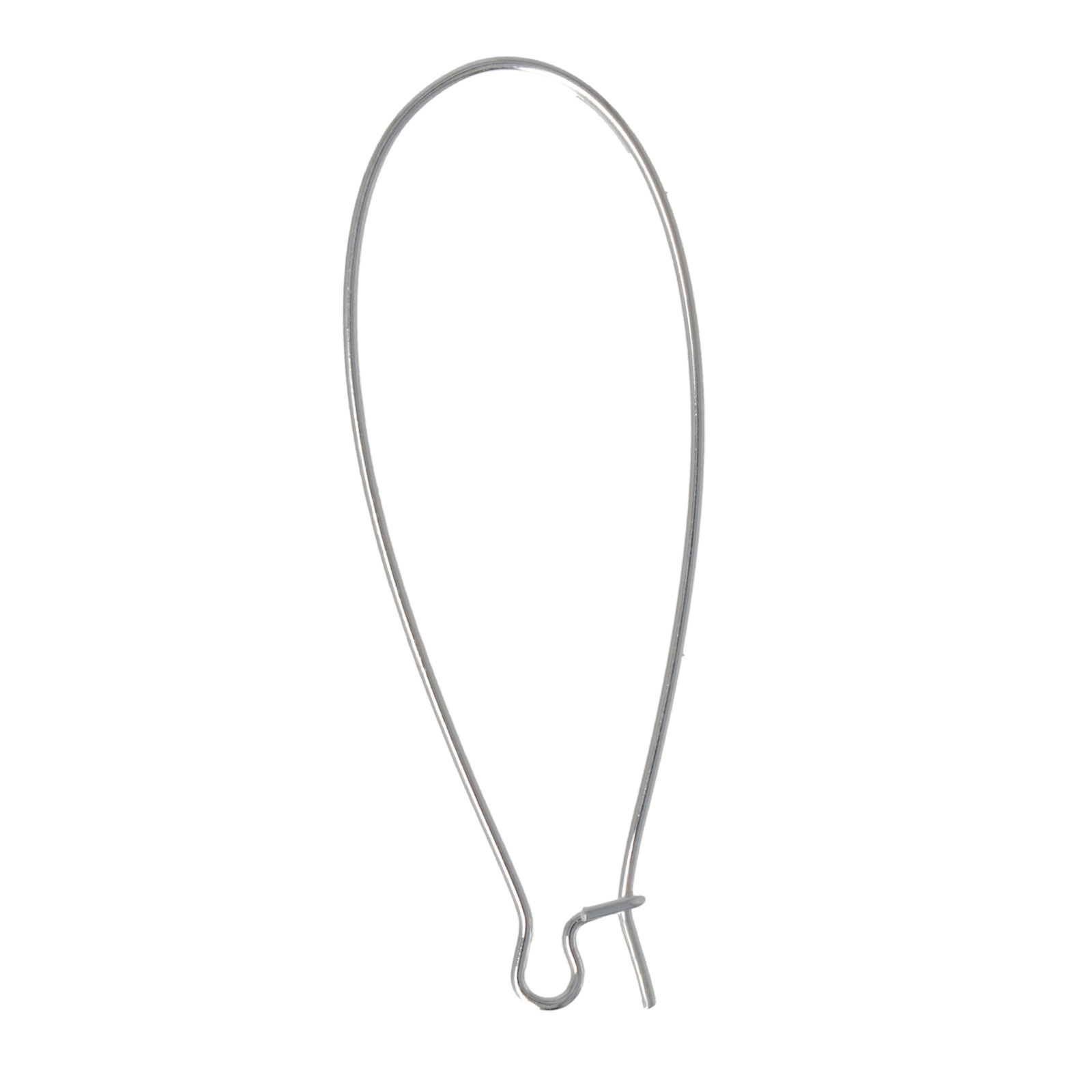 ohrhaken brisuren versilbert 47x18mm | 18st