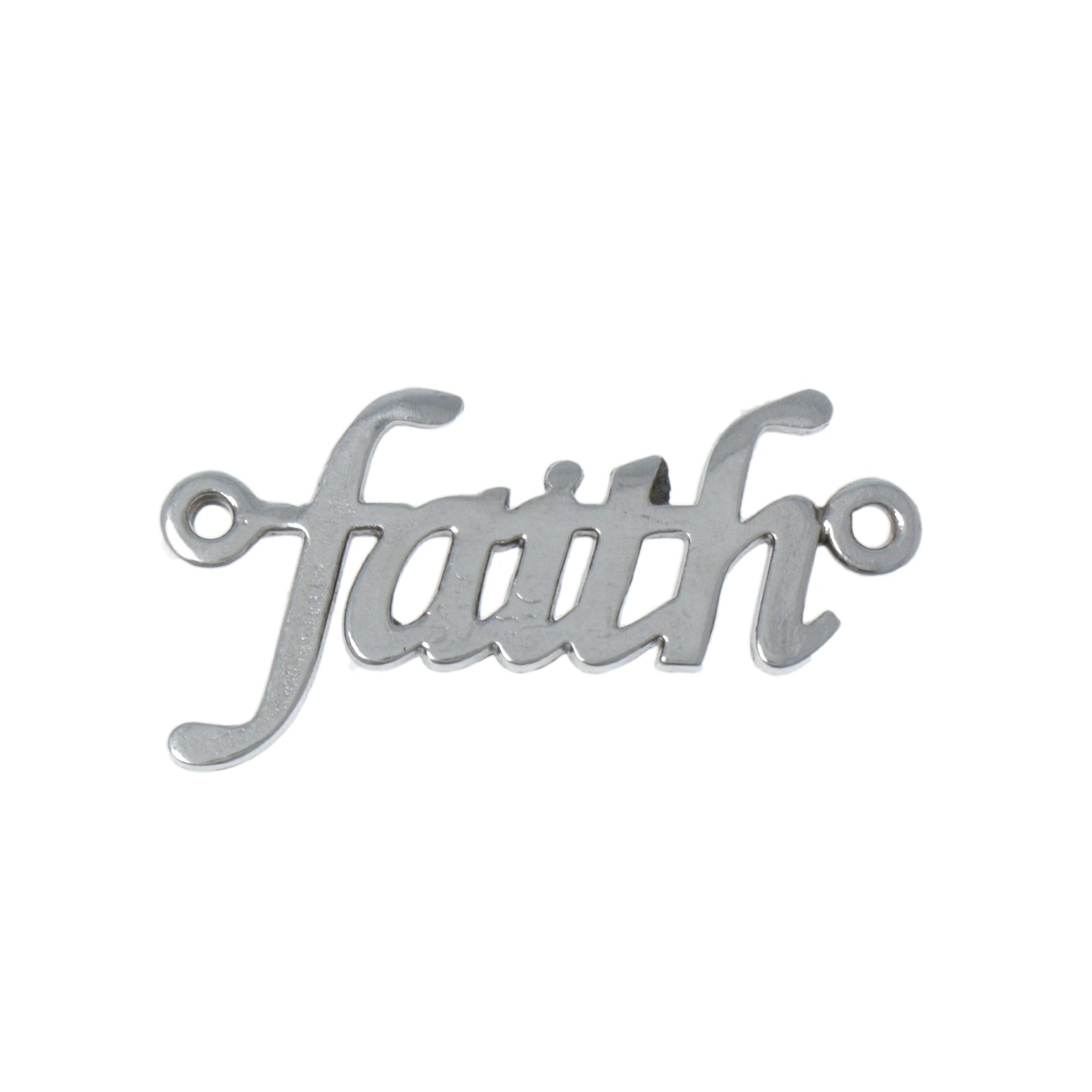 zwischenteil "faith" antik versilbert 21x11mm | 1st