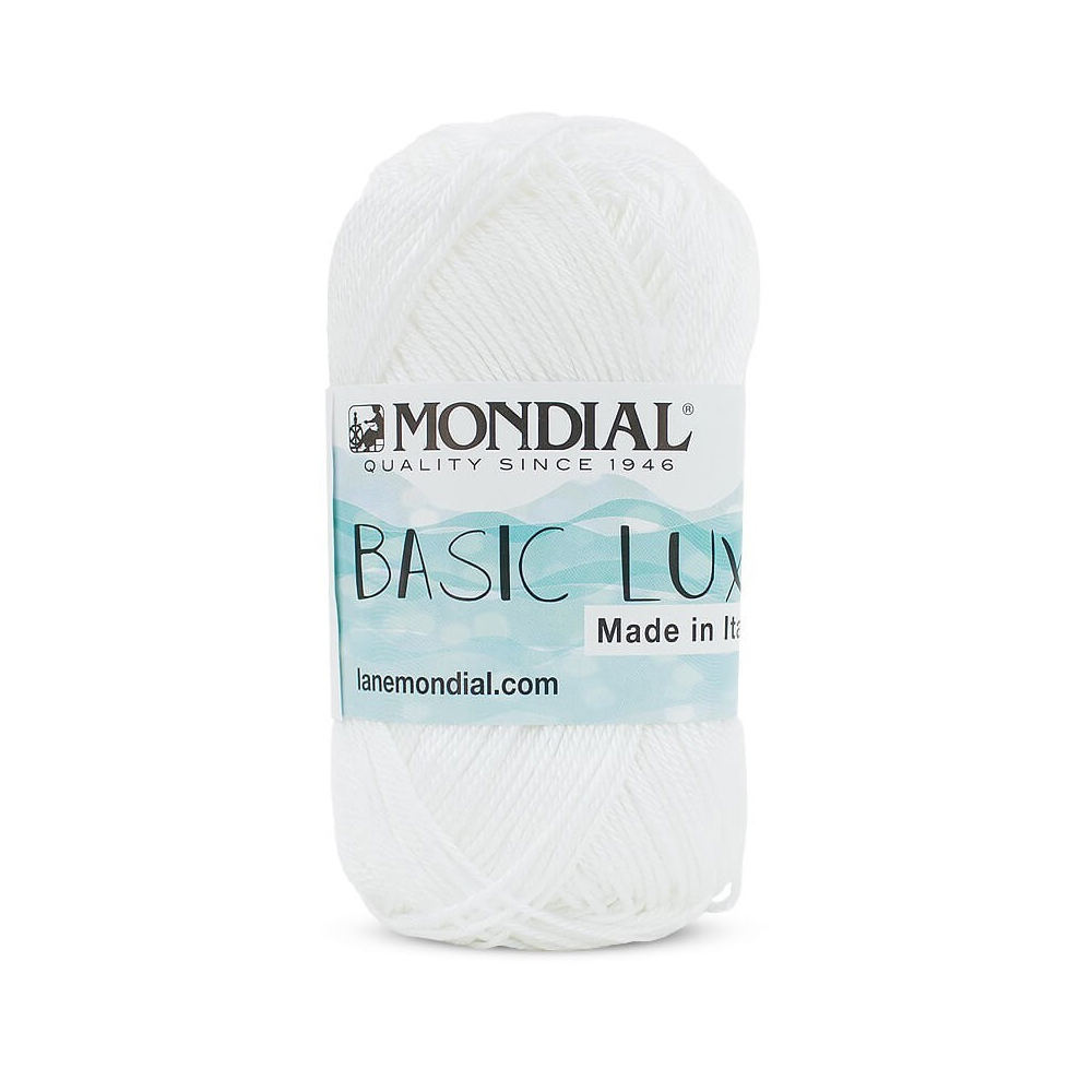 basic lux mondial - weiß (100) - 50gr (120mt) | 1st
