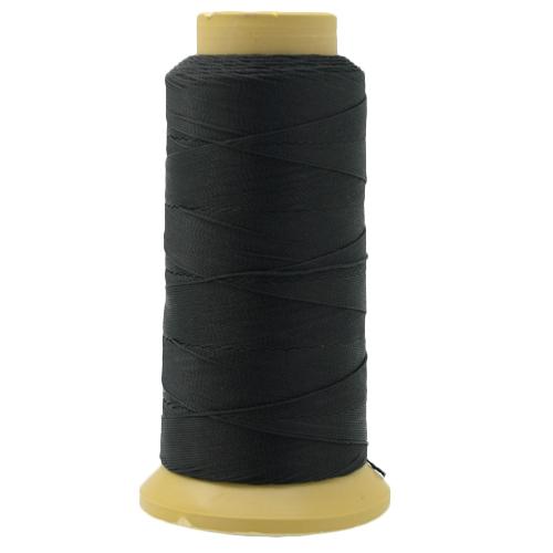 black polyester thread - size 0,60mm - 300mt spool | 1pc