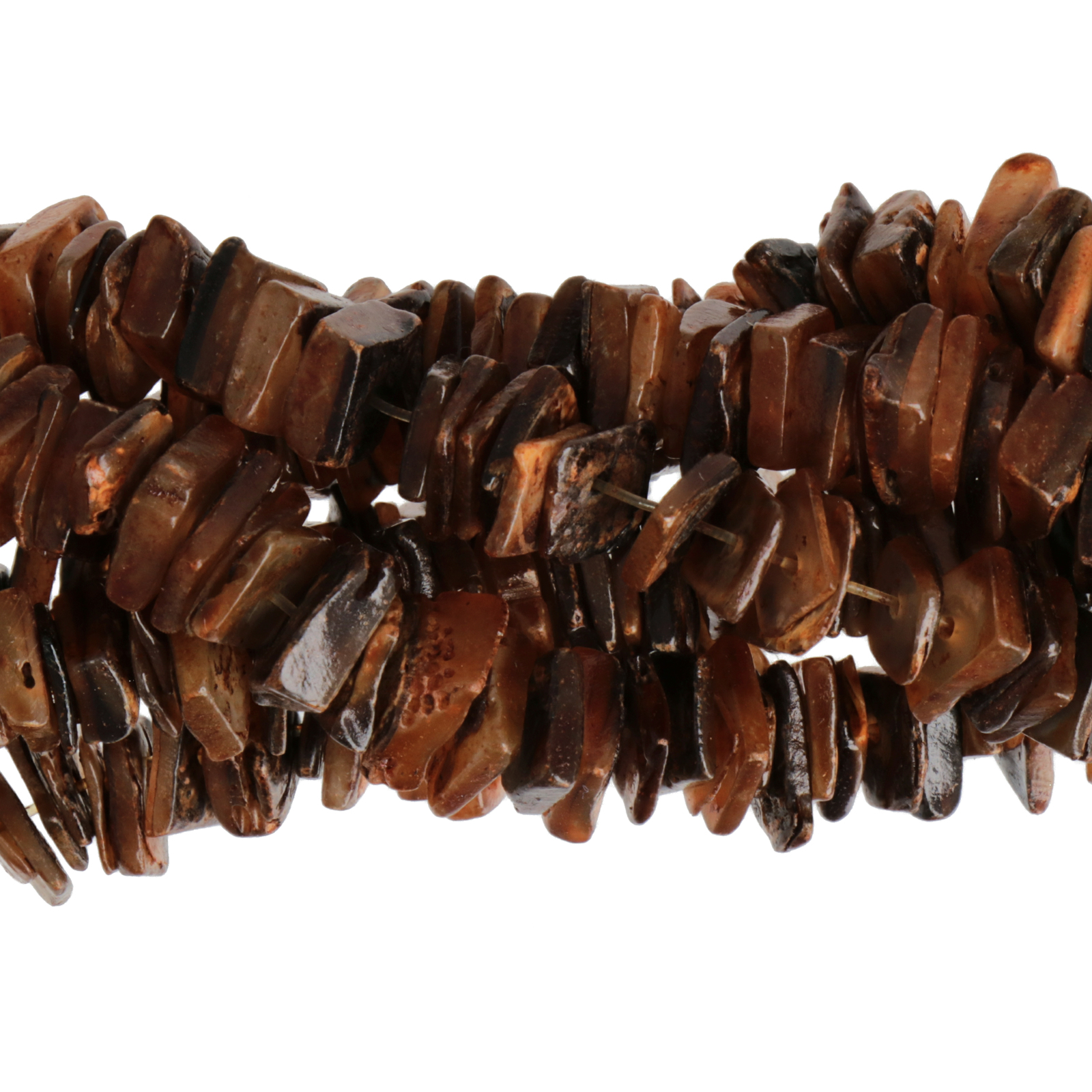 orange peel hammer shell - chips 7-8mm | 16-inch strand