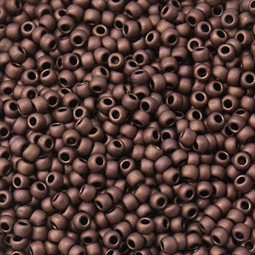 rocaille toho seed beads 11/0 - frosted dark bronze(222f) | 10gr