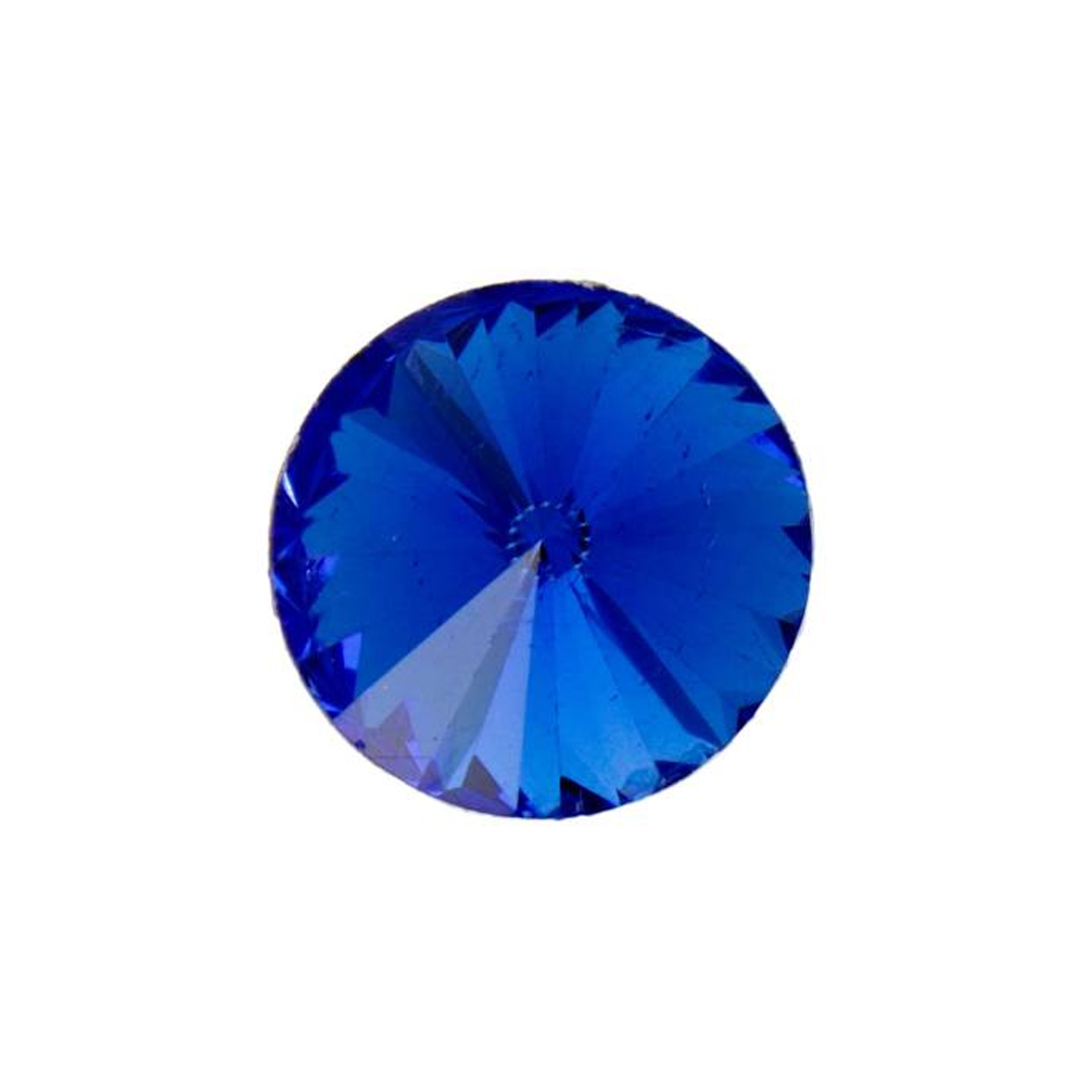 sapphire rivoli czech cabochon 12mm | 2pc