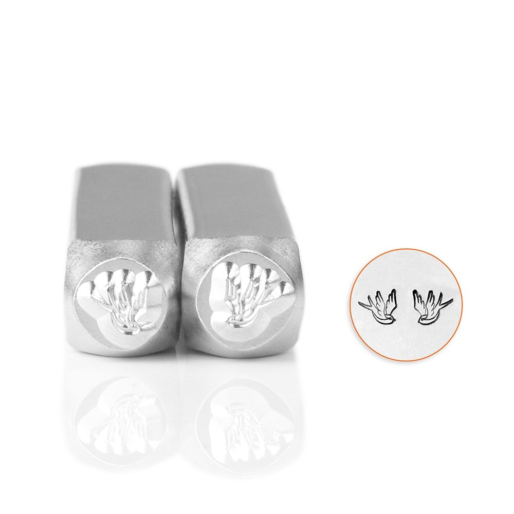 design stamp swallows 6mm - 2 stücke | 1st