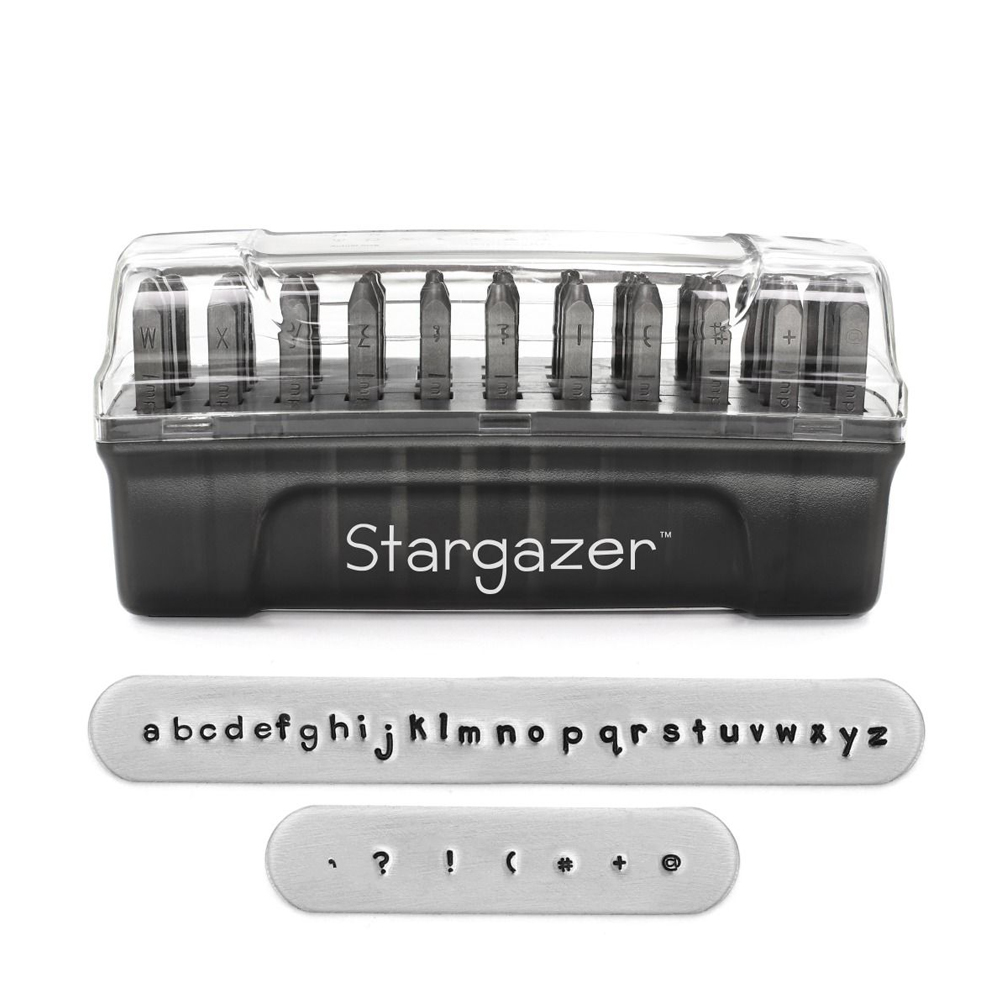 letter stamp stargazer signature alphabet set 2mm kleingedrucktes | 1st