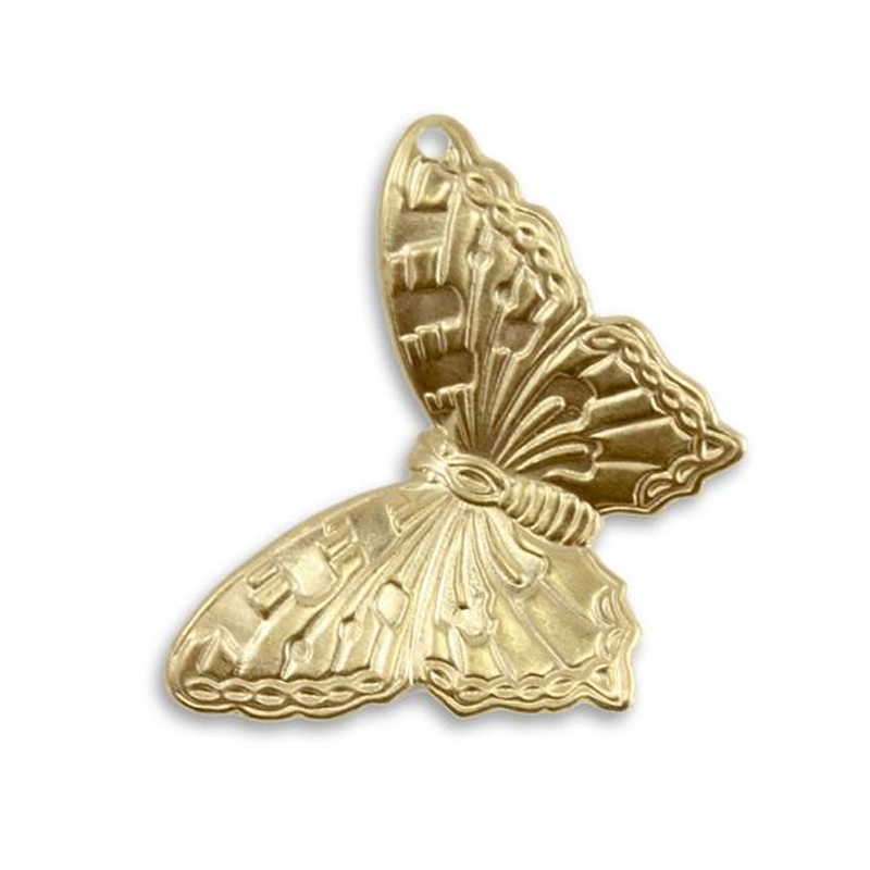 anhänger schmetterling massive messing vintaj 33x25mm | 1st