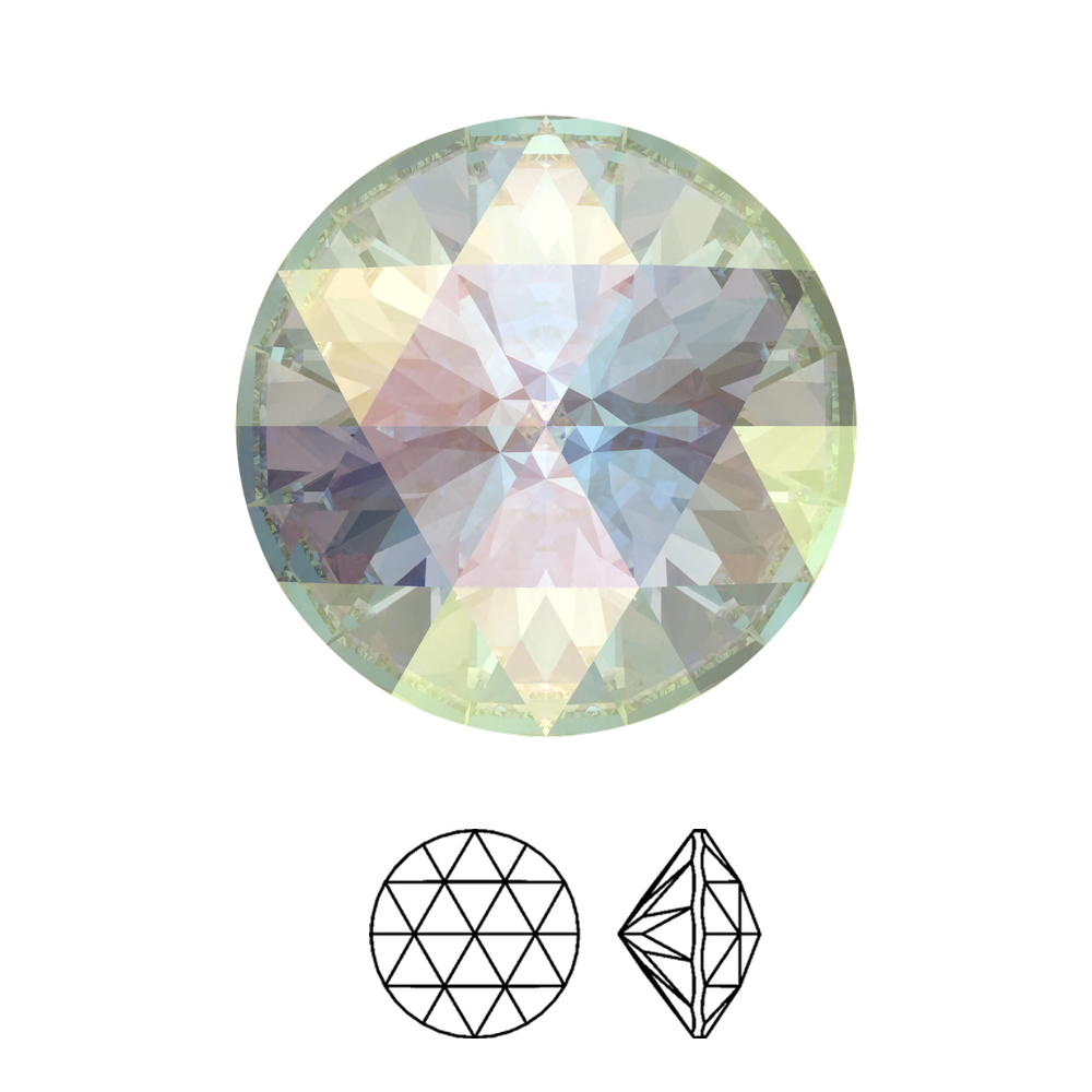 rose cut round (1401) crystal ab 11,8mm | 1st