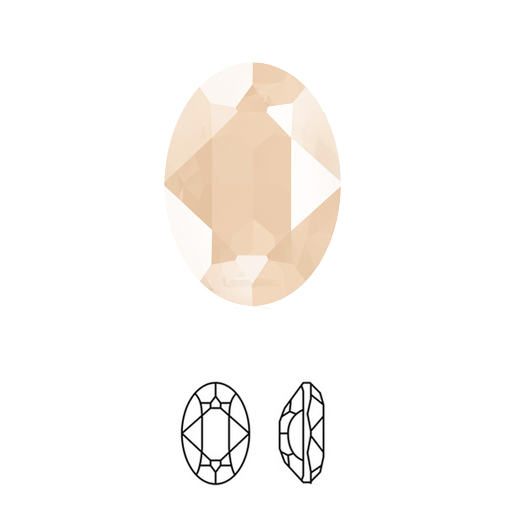 oval fancy stone (4120) crystal ivory cream delite 18x13mm | 1pc