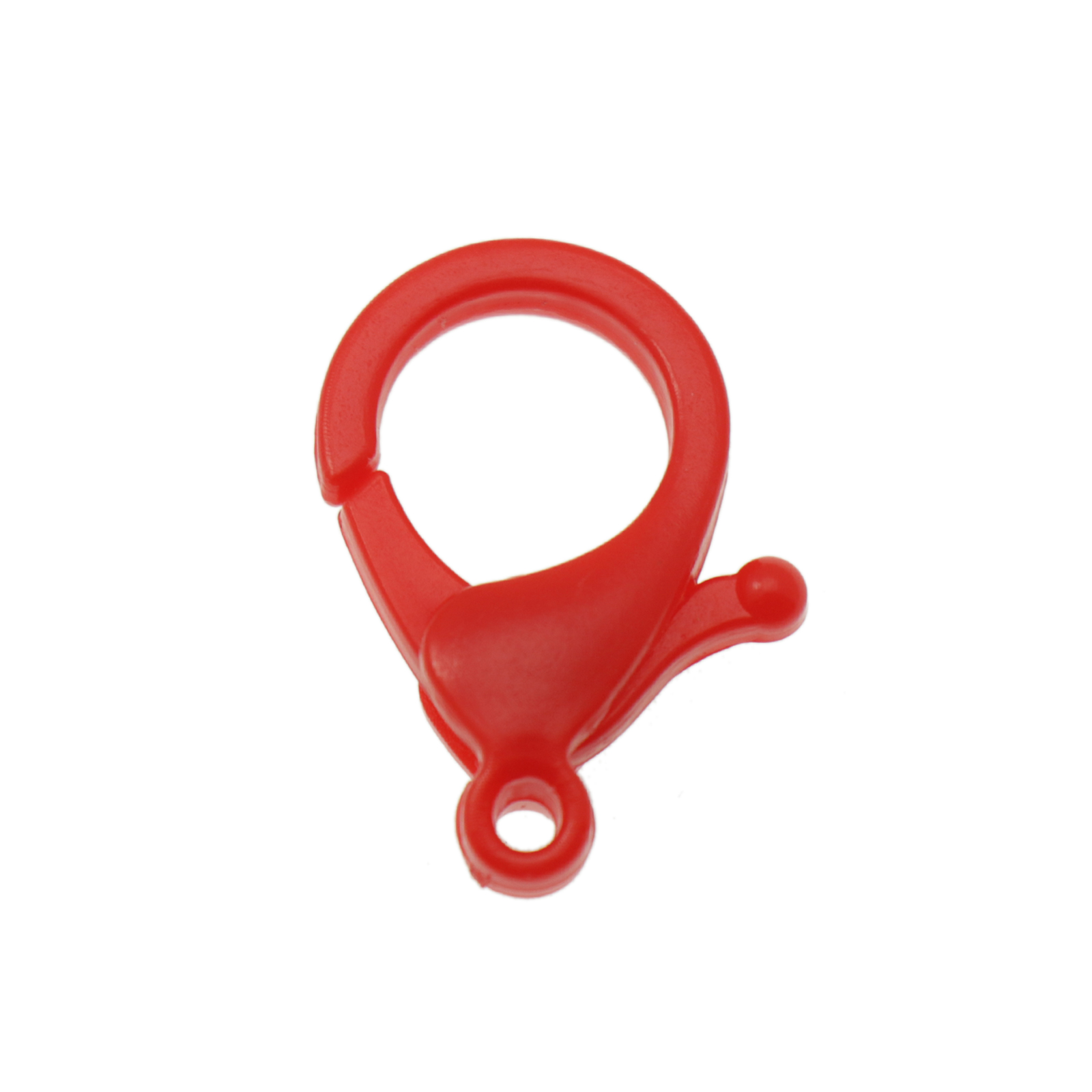red acrylic lobster clasp 25x16mm | 4pc
