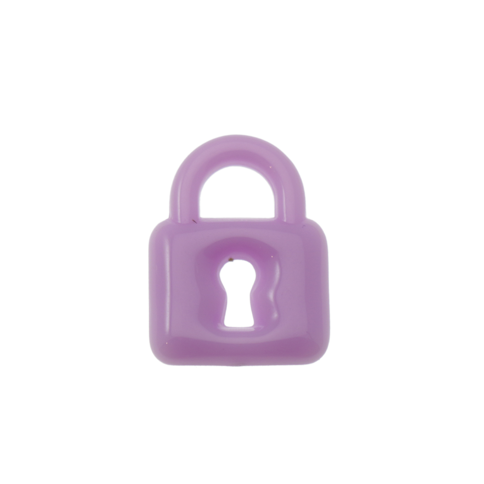 acrylic charm purple padlock 25x15mm | 20pc