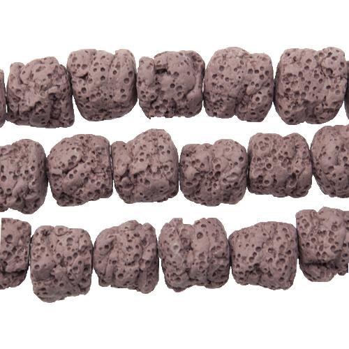 lavastein purpur nugget 15x12mm | strang 38/40cm