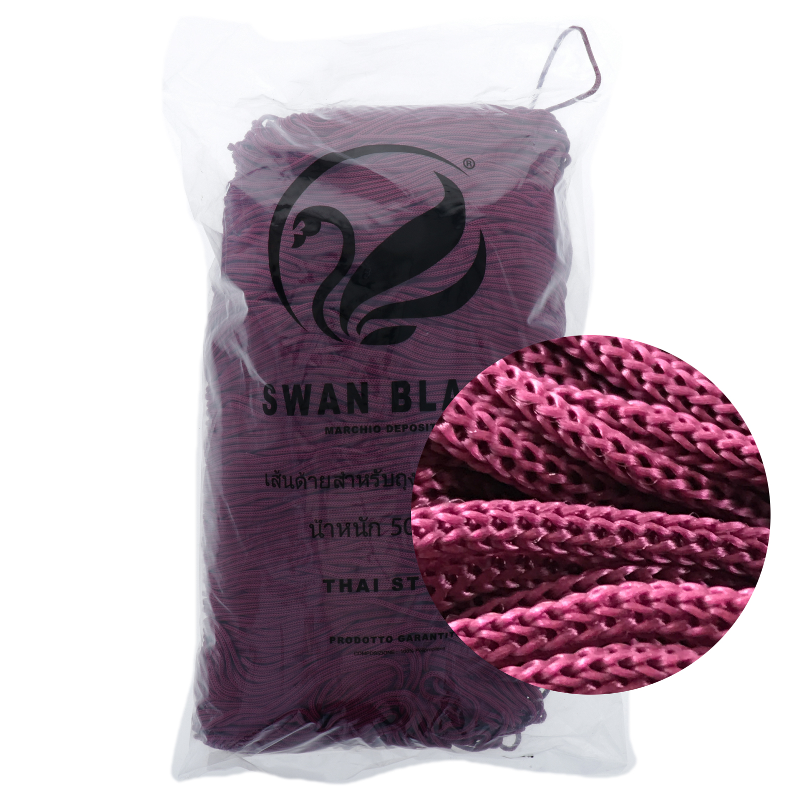 Tre sfere cordino thai swan black - mosto (032) - 500gr 