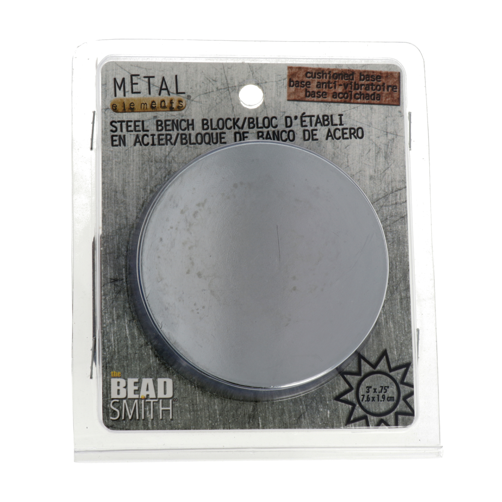 steel bench block 7,6cm | 1pc
