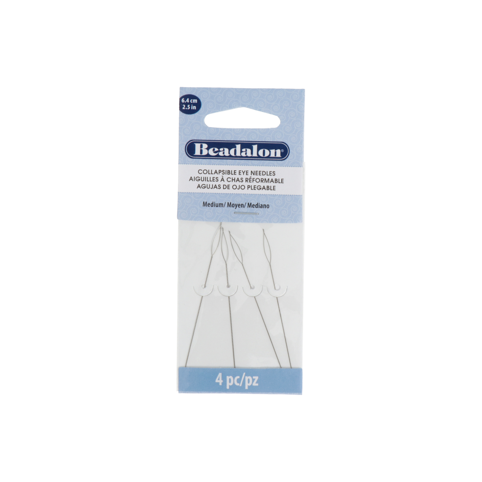 collapsible eye needle medium 64mm - 4pc | 1pc