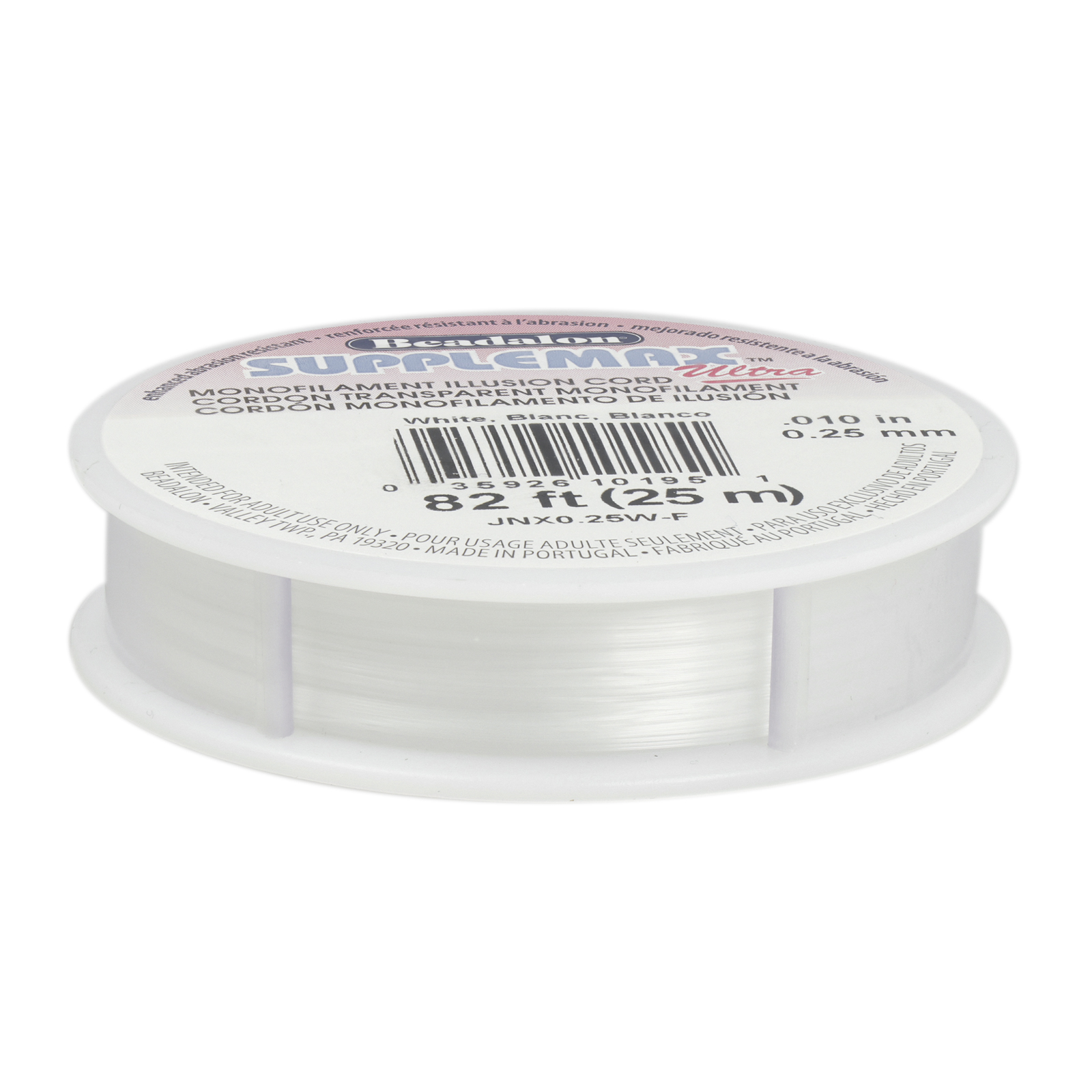 faden supplemax ultra white - dicke 0,25mm - spule 25mt | 1st