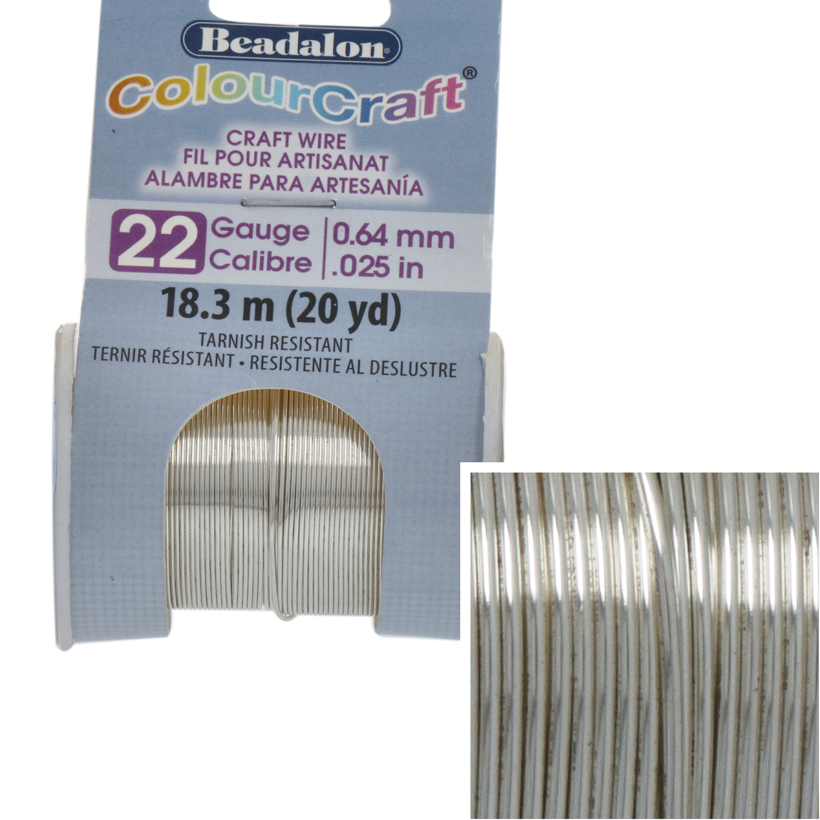 silver plated colourcraft - diameter 0,64mm - 18,2mt spool | 1pc