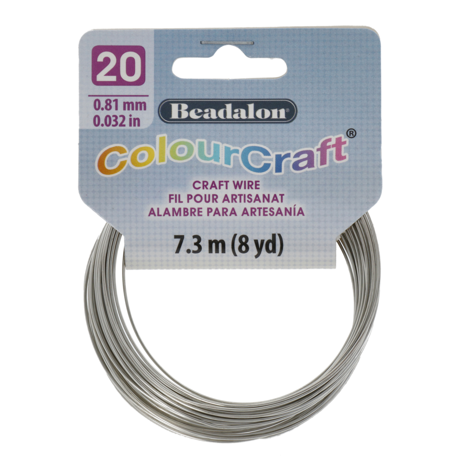 silver colourcraft - diameter 0,81mm - 7,3mt spool | 1pc