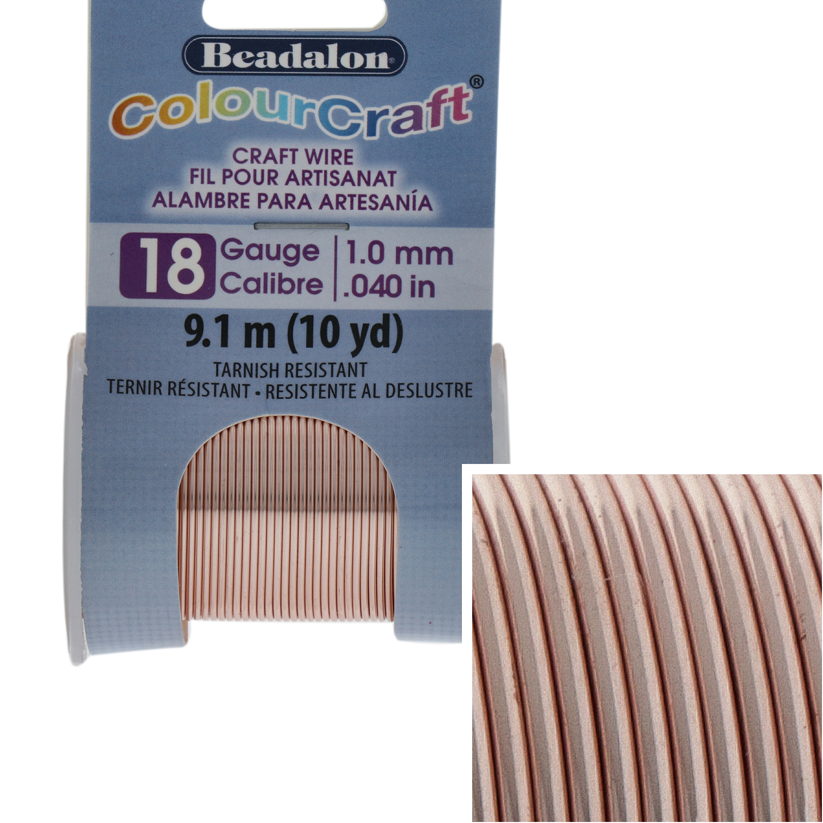 rose gold colourcraft - diameter 1,02mm - 9,14mt spool | 1pc