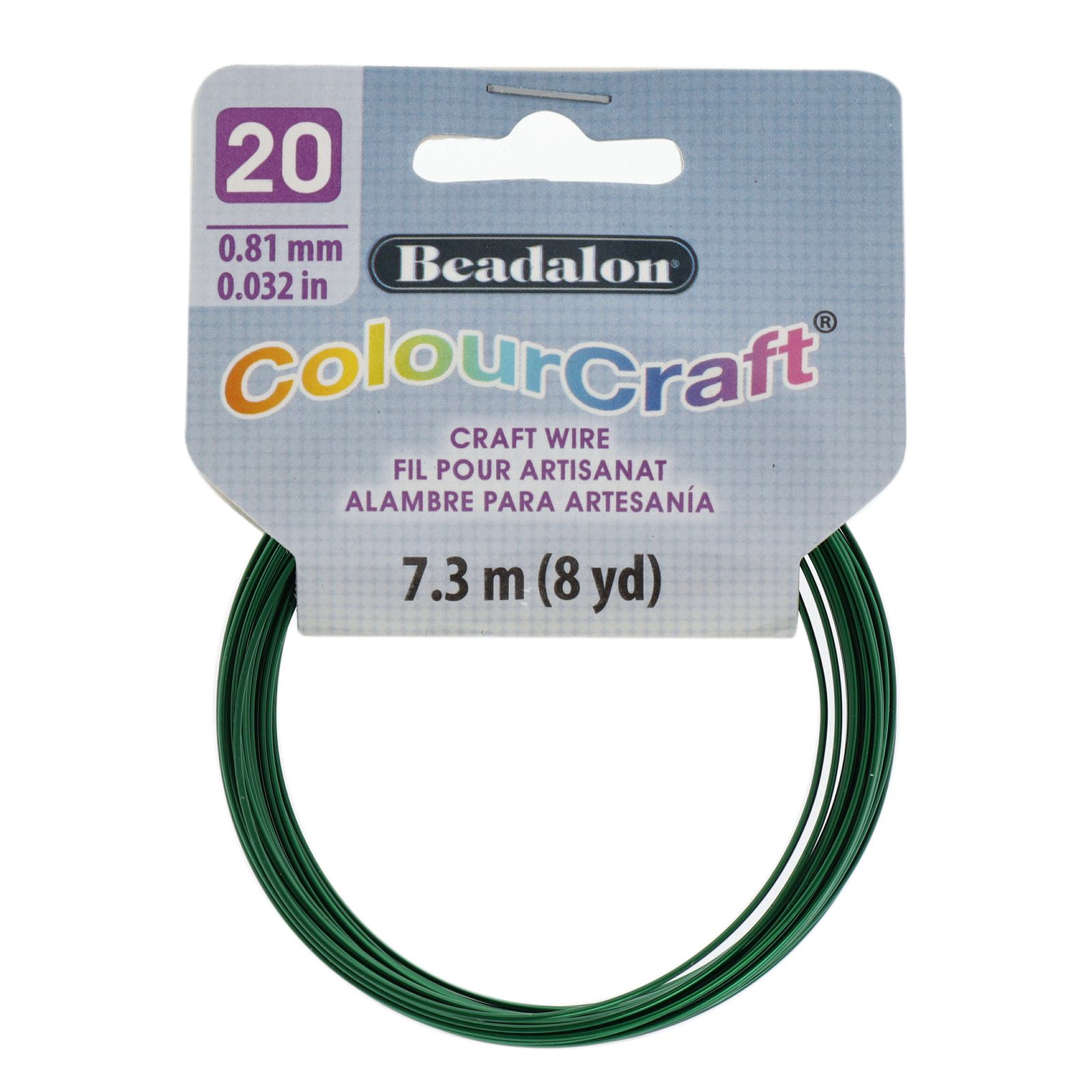 colourcraft wire dark green - durchmesser 0,81mm - spule 7,3mt | 1st