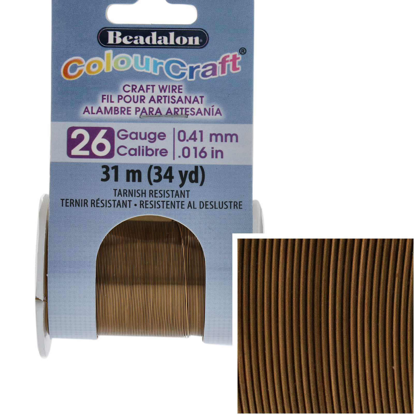 vintage bronze colourcraft - diameter 0,40mm - 31mt spool | 1pc