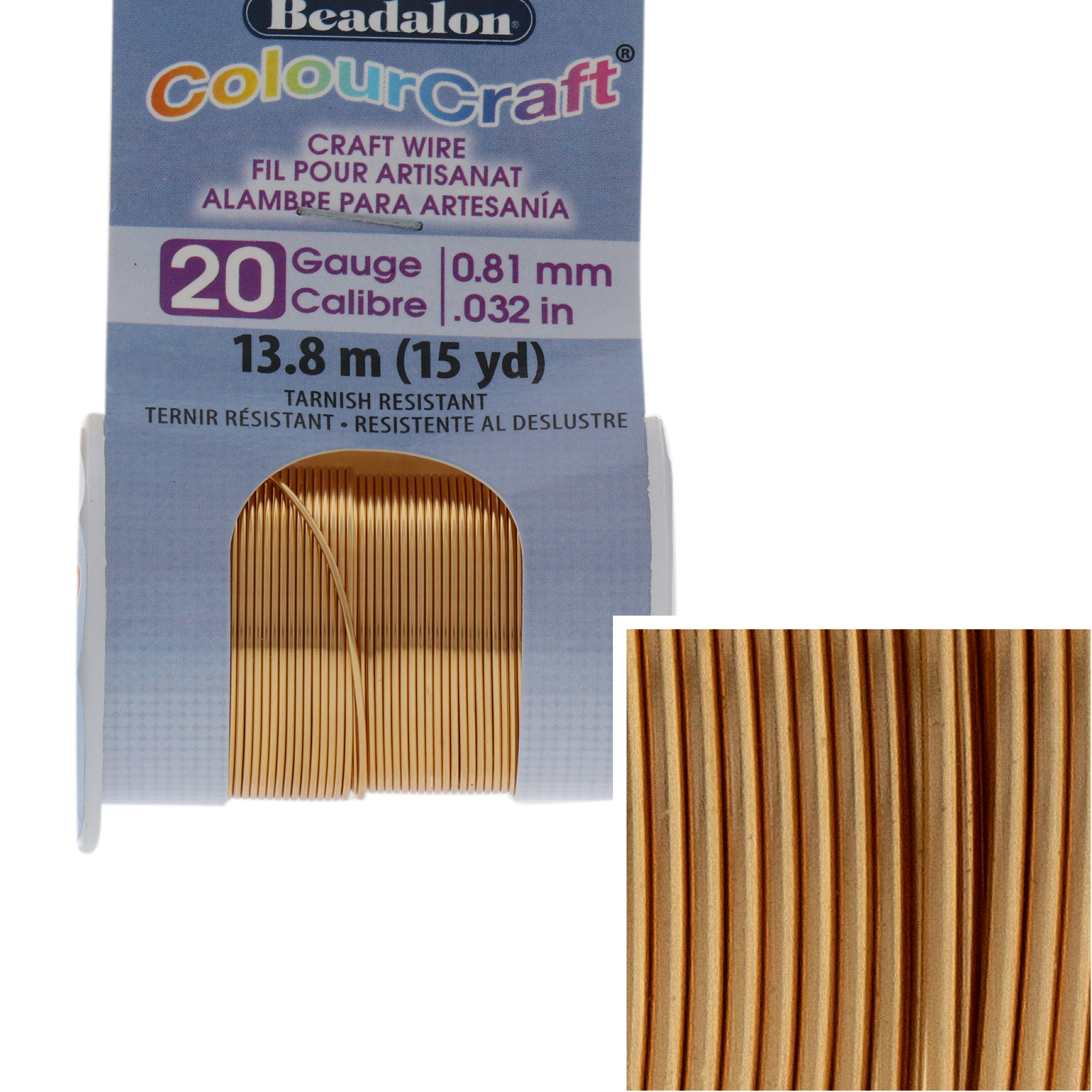 brass colourcraft - diameter 0,81mm - 13,7mt spool | 1pc