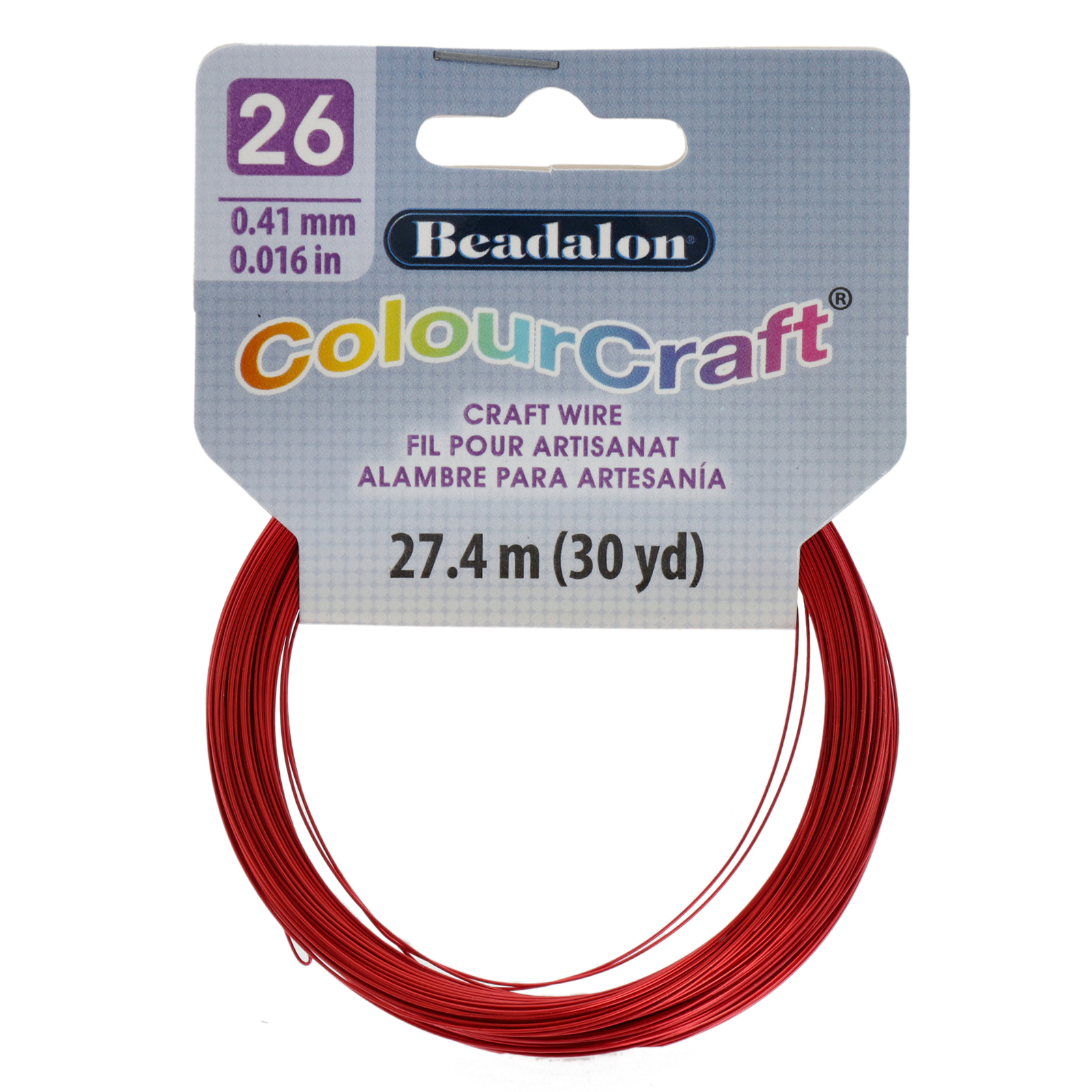 colourcraft wire red - durchmesser 0,40mm - spule 27,4mt | 1st