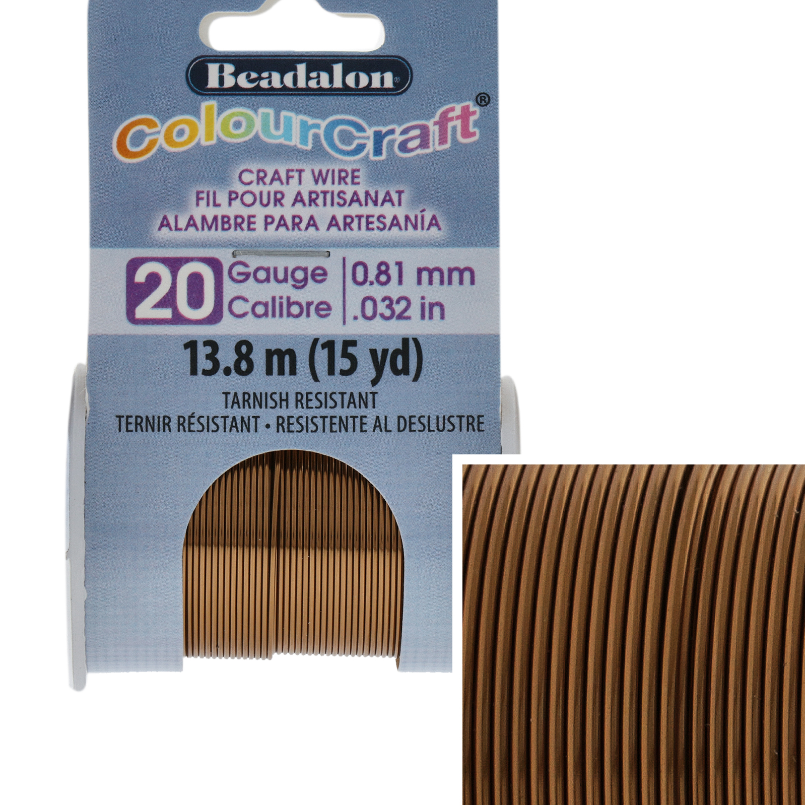 vintage bronze colourcraft - diameter 0,81mm - 13,7mt spool | 1pc