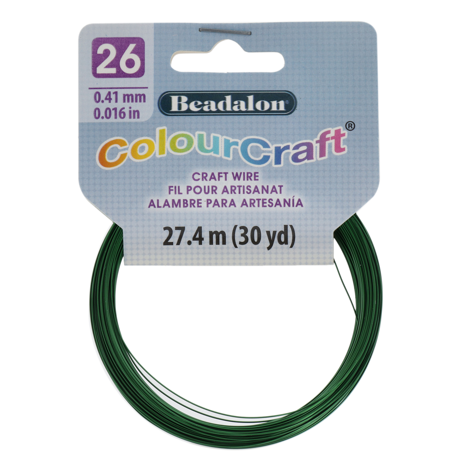 colourcraft wire dark green - durchmesser 0,40mm - spule 27,4mt | 1st