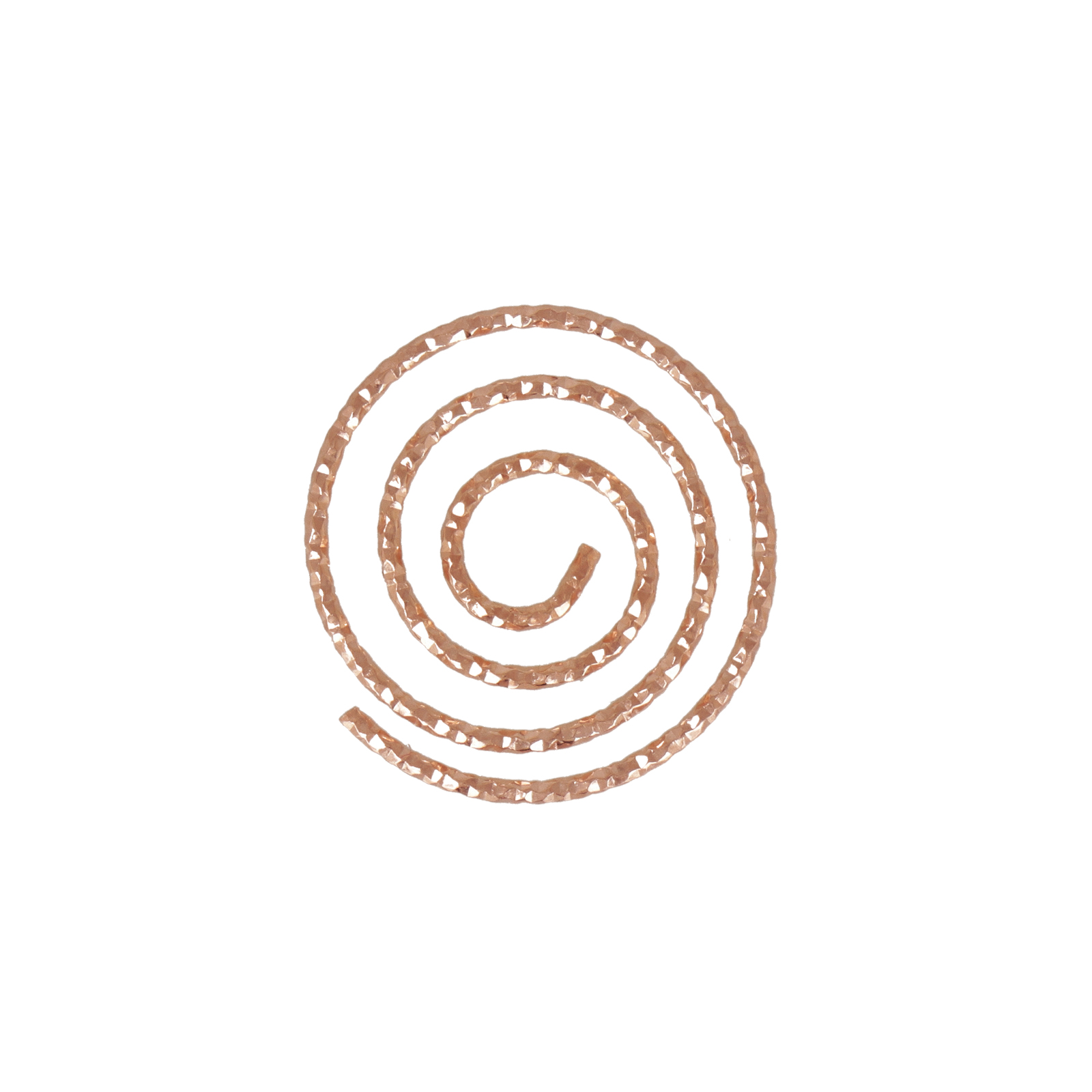 rose gold sterling silver plated pendant swirl 17,5mm | 1pc