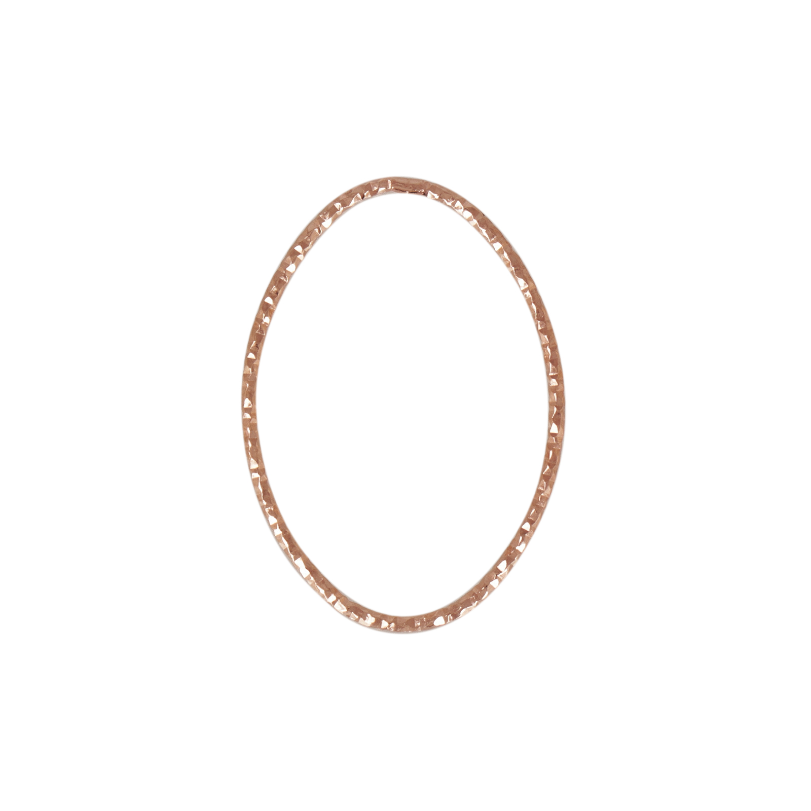 anhänger rose gold 925 sterlingsilbe oval 24x18mm | 1st
