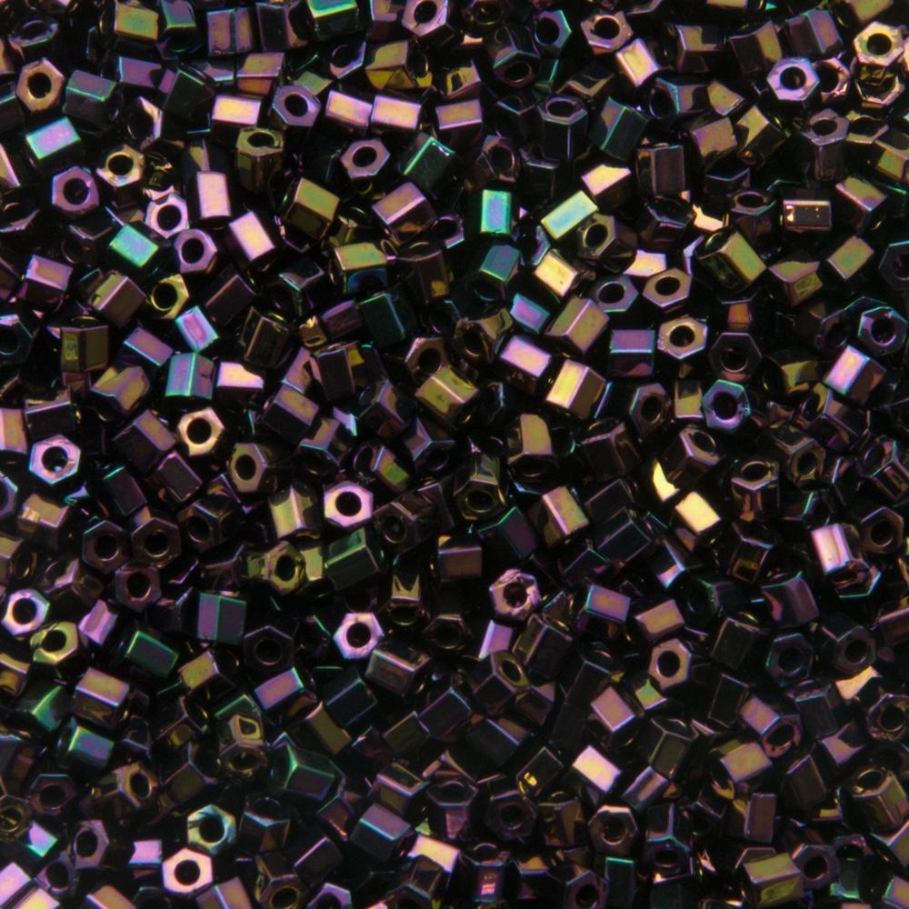 hexagon toho seed beads 11/0 - metallic iris purple (85) | 10gr