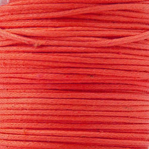 red waxed cotton cord 1mm | 25mt