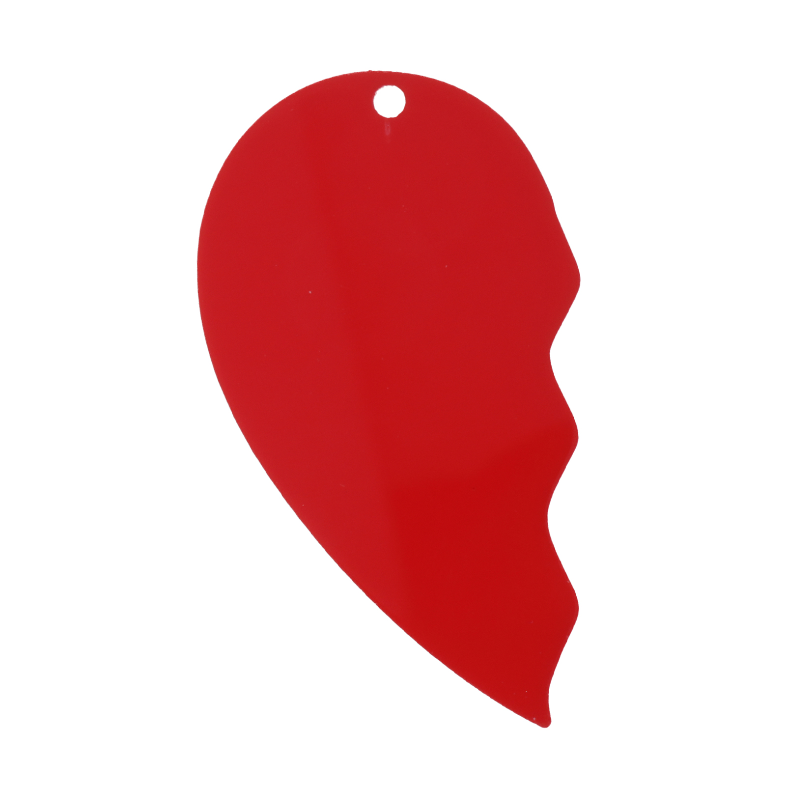 herz aus plexiglas rot 62x34mm | 1st
