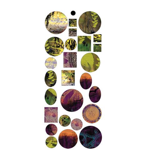 collage papier garden sunset gemischte formen | 1st