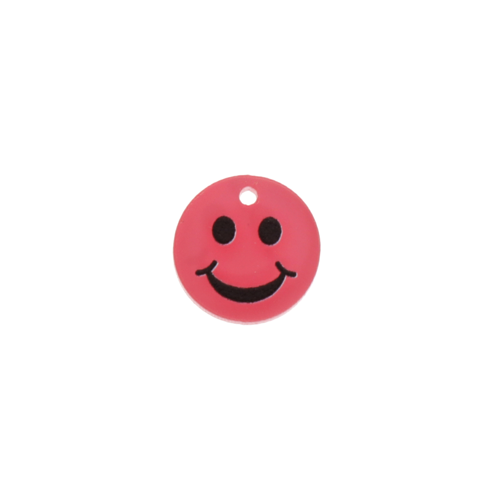 anhänger aus plexiglass rosa smile 15mm | 4st