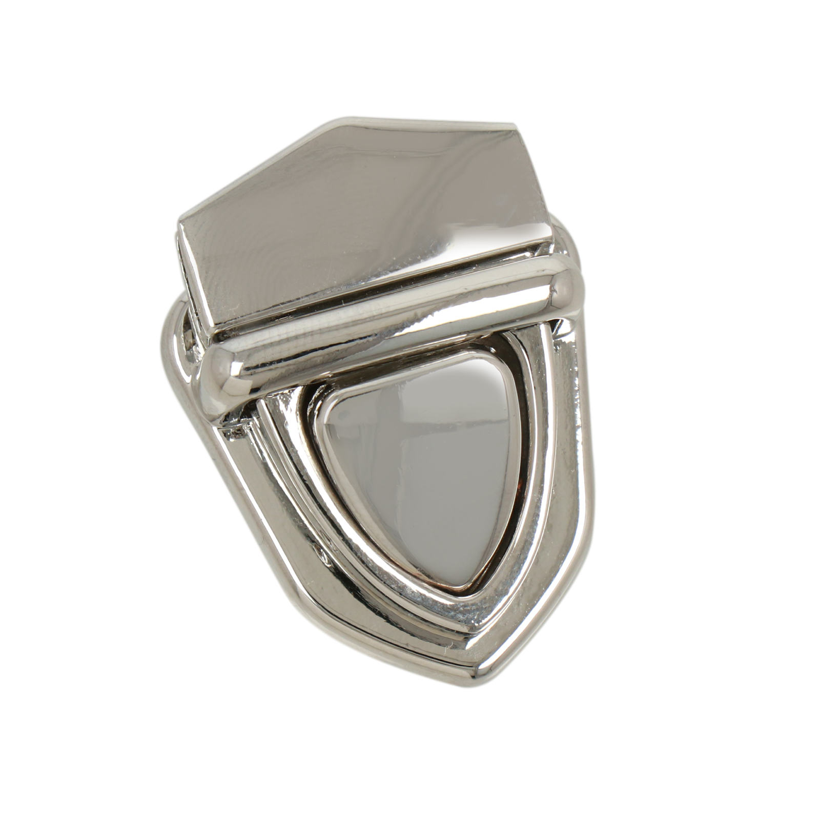 bag clasp silver tuck lock 38x28mm | 1pc
