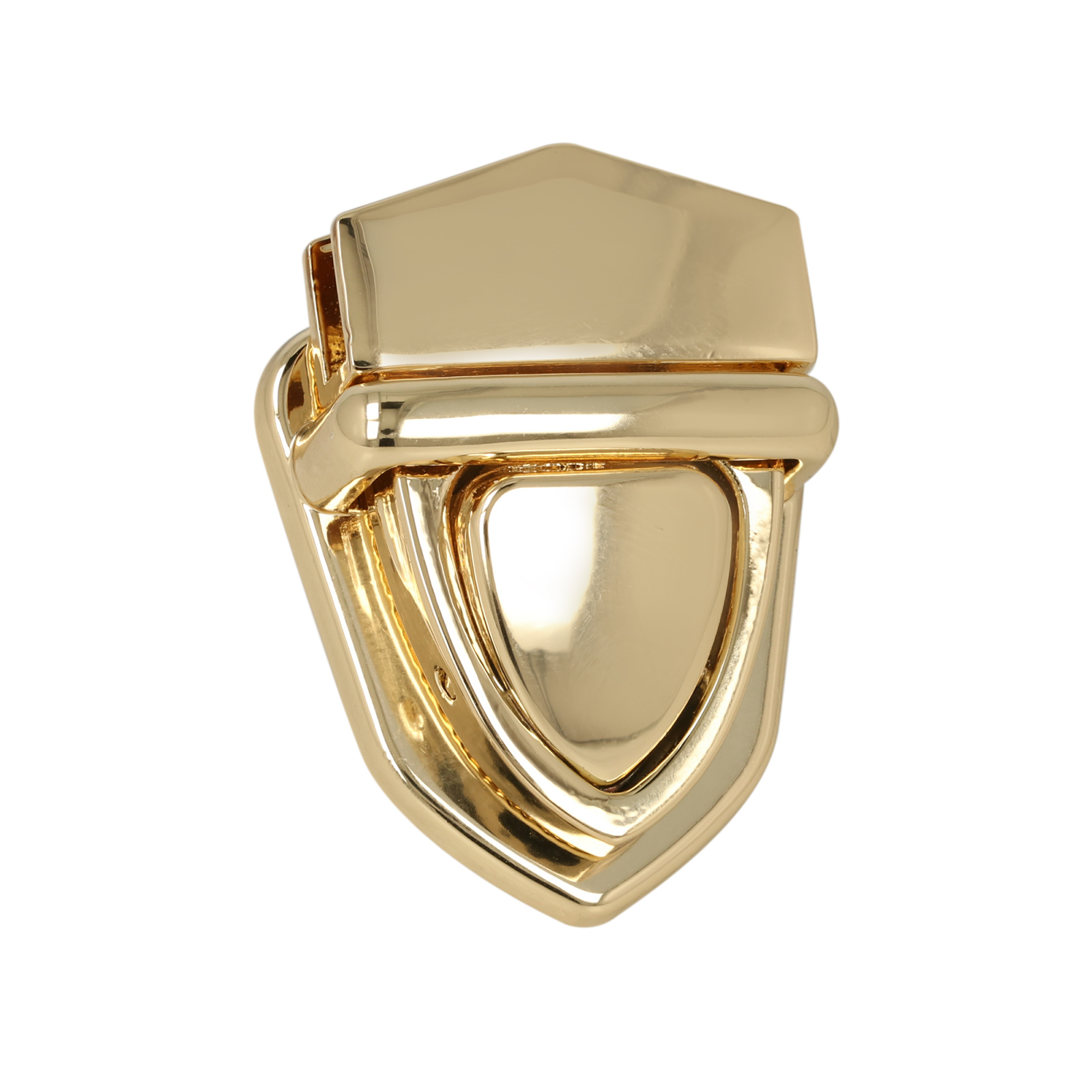 bag clasp gold tuck lock 38x28mm | 1pc