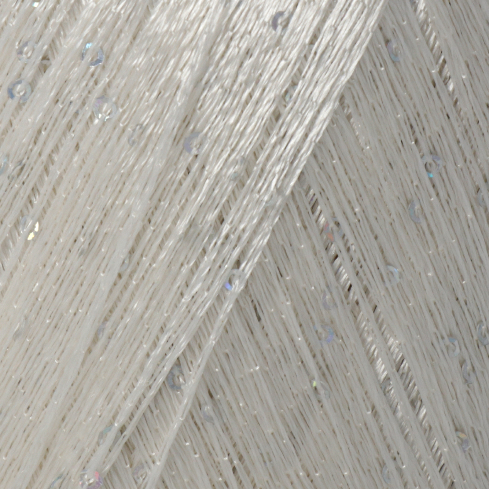 lana gatto paillettes - white (8599) - 25gr (195mt) | 1pc
