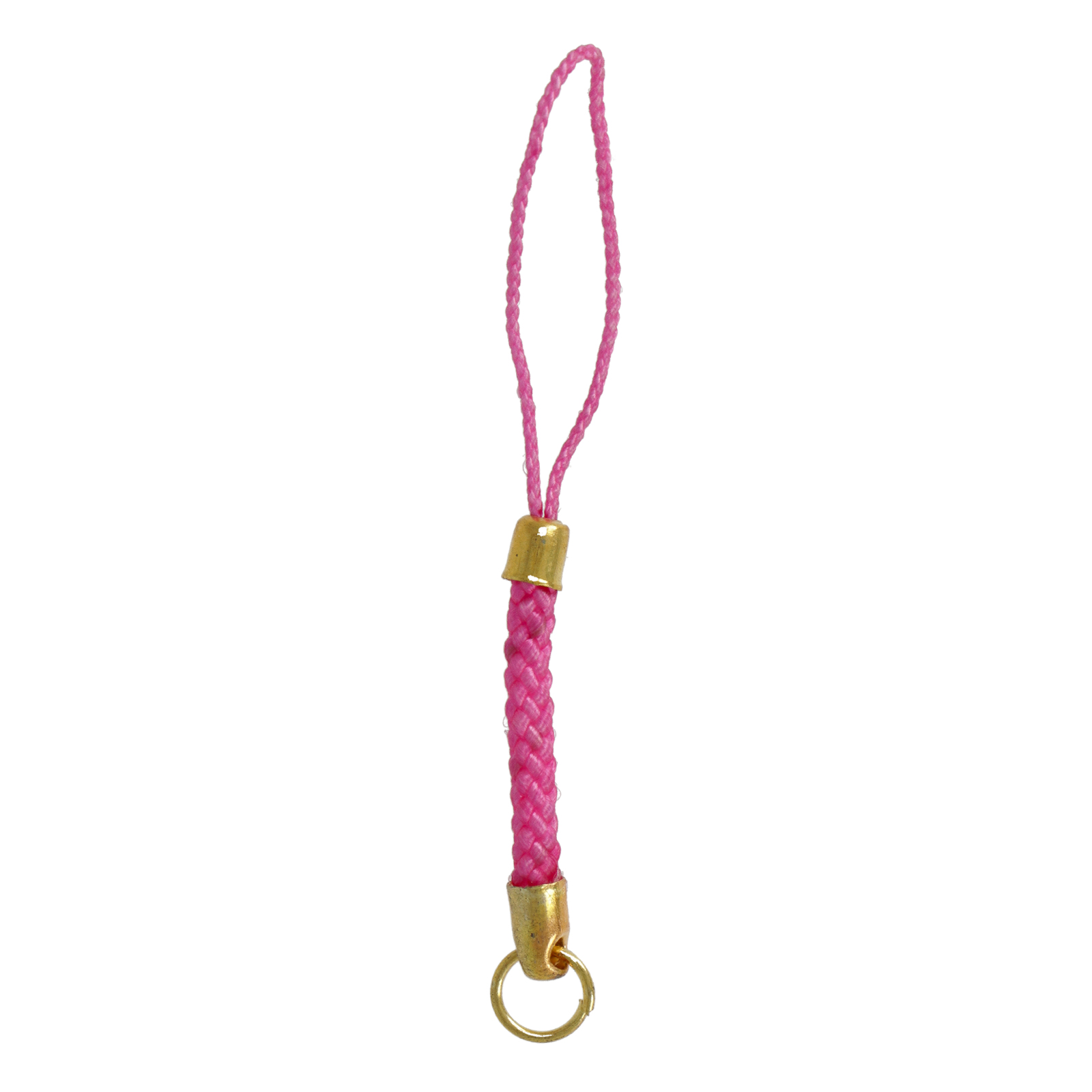 gold plated phone mobile fuchsia straps | 5pc