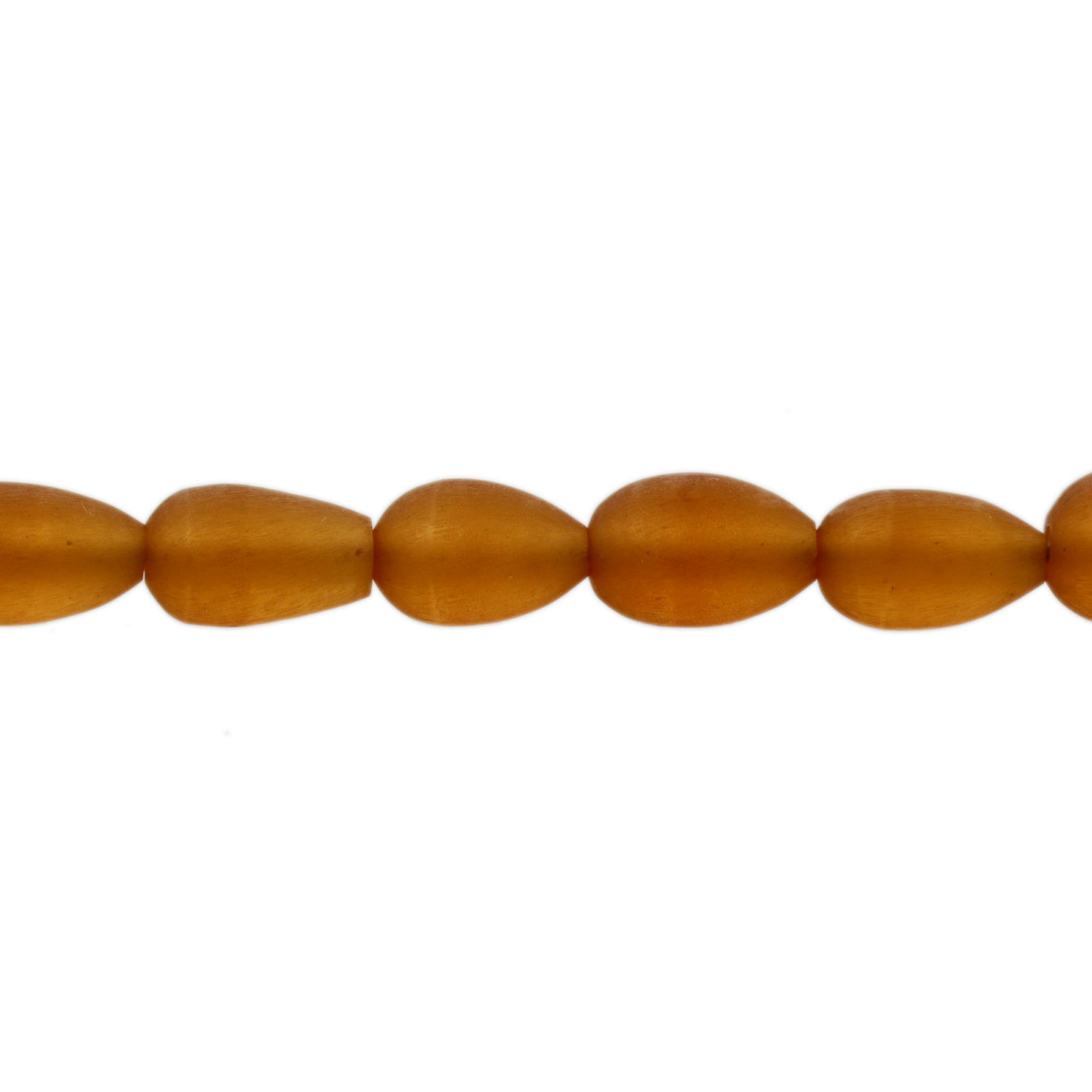 harz perlen sea glass bernstein briolette 12x8mm | 15st