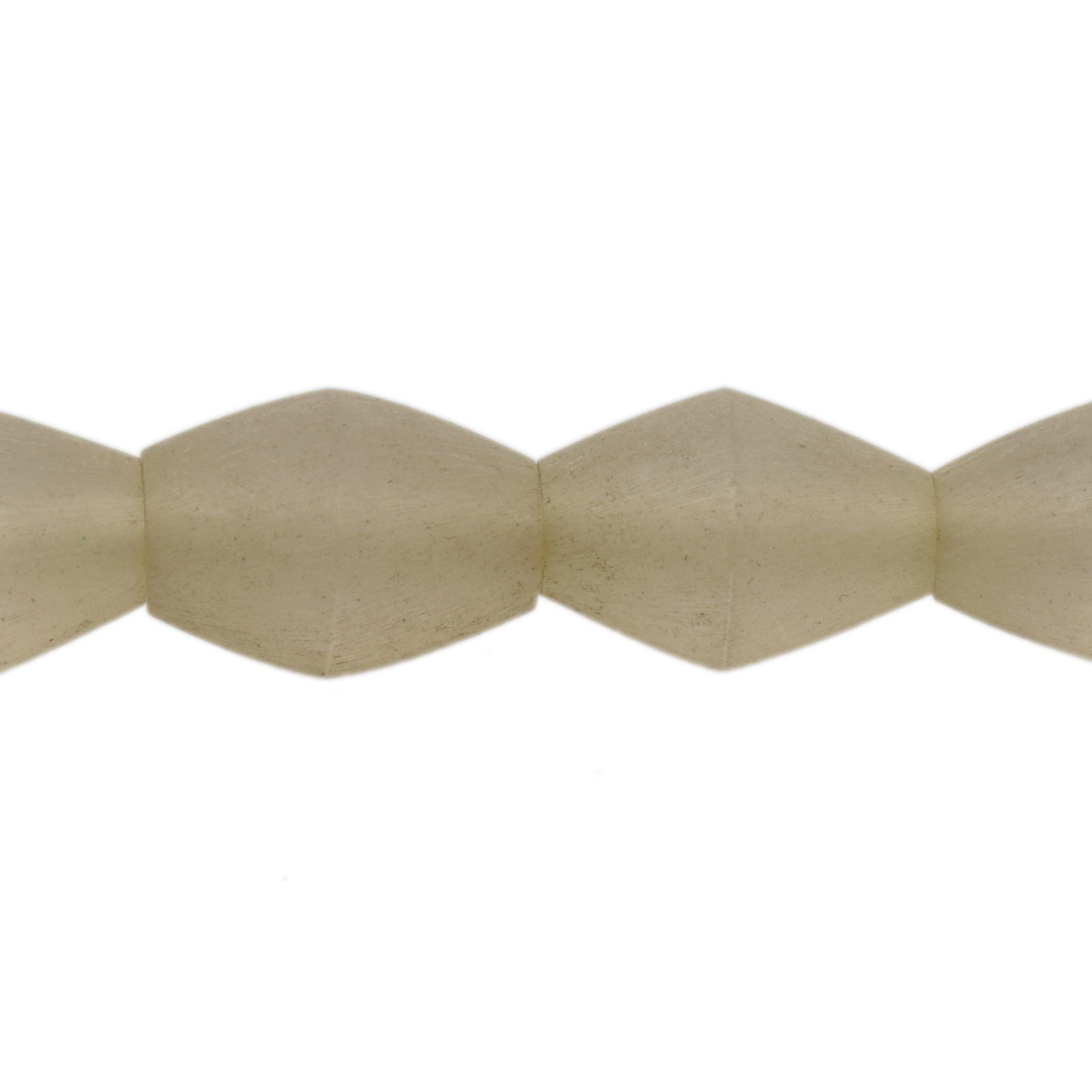 harz perlen sea glass leinen- doppelkegel 20x14mm | 8st