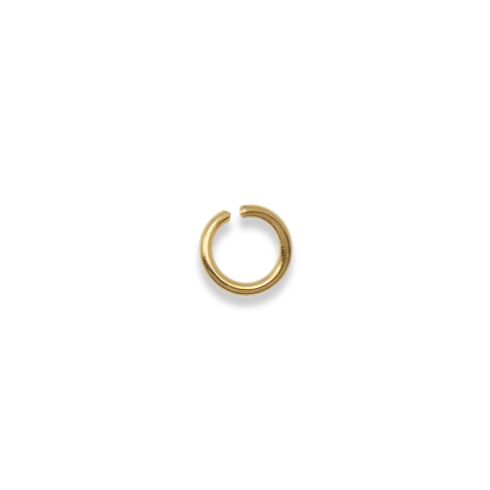 gold plated open jump ring 3mm- wire 0,6mm | 144pc